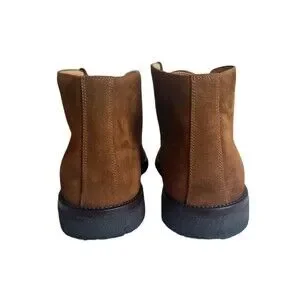 FACONNABLE Ankle Boots Chukka Boots Brown Suede ITALY Leather Men\'s Size 12 Shoes | Faconnable Ankle Boots Chukka Boots Brown Suede  main image 4